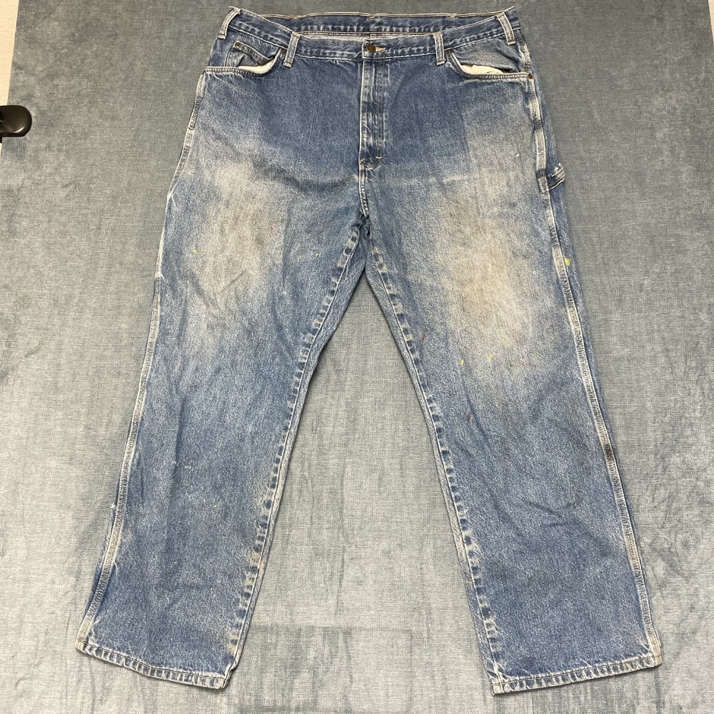 Dickies Carpenter Jeans Mens 41x30.5 Blue Denim Relaxed Fit Utility Workwear